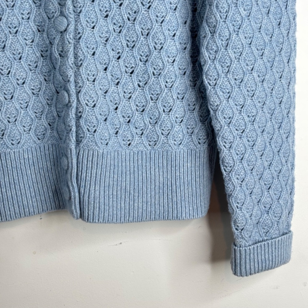 Pendleton Light Blue Knit Cardigan Sweater - Picture 3 of 10